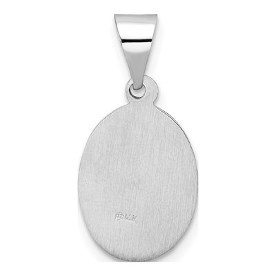 14K White Gold St. Anthony Medal Pendant – view 5