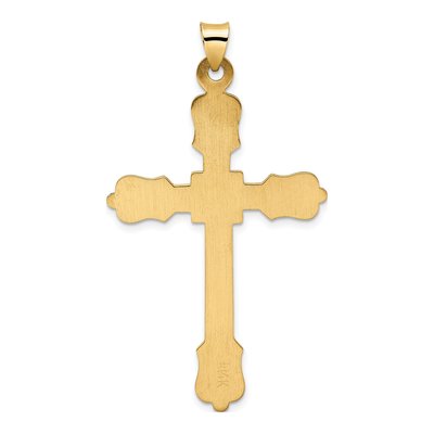 14K Yellow Gold Hollow Cross Pendant – view 5