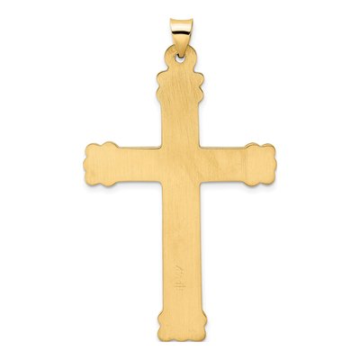 14K Yellow Gold Circle Cross Pendant – view 5