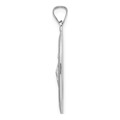 14K White Gold St Jude Thaddeus Medal Pendant – view 3
