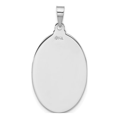 14K White Gold St Jude Thaddeus Medal Pendant – view 5