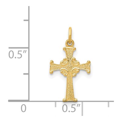 14K Yellow Gold Celtic Cross Pendant – view 4