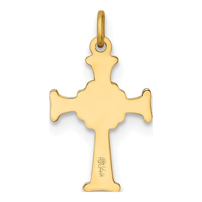 14K Yellow Gold Celtic Cross Pendant – view 5