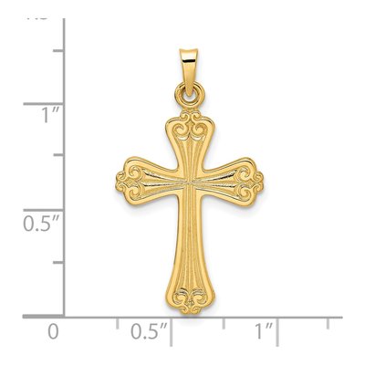 14K Yellow Gold Cross Pendant – view 4