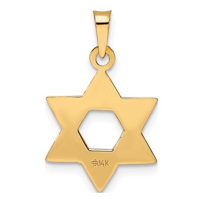 14K Rose Gold Star of David Pendant – view 5