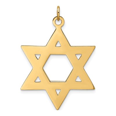 14K Yellow Gold Star of David Pendant – view 5