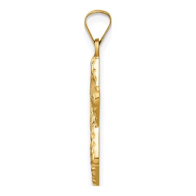 14K Yellow Gold Star of David Pendant – view 3