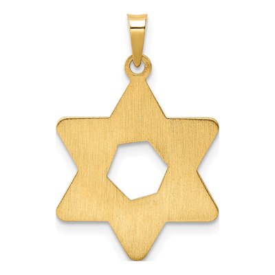 14K Yellow Gold Star of David Pendant – view 5
