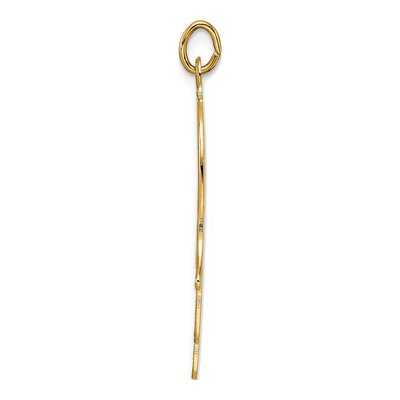 14K Yellow Gold Filigree Hamsa Pendant – view 3