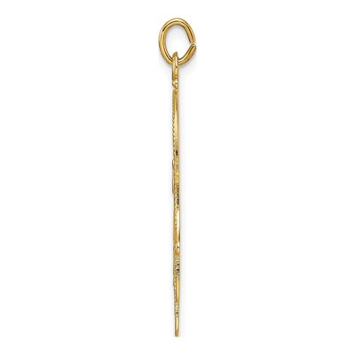 14K Yellow Gold Hamsa Pendant – view 3
