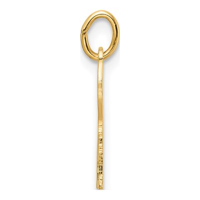 14K Yellow Gold Chai Symbol Outline Pendant – view 3