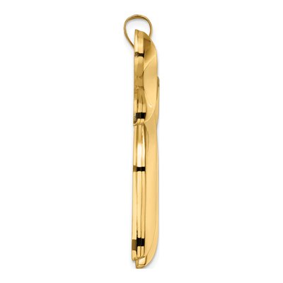14K Yellow Gold Extra Large Chai Symbol Pendant – view 3