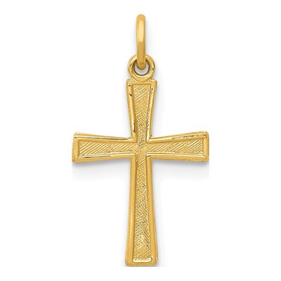 14K Yellow Gold Cross Pendant