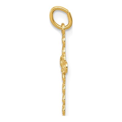 14K Yellow Gold Small Cross Charm – view 3
