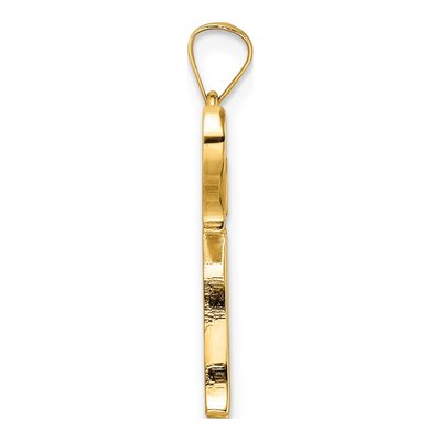 14K Yellow Gold Chai Symbol Pendant – view 3