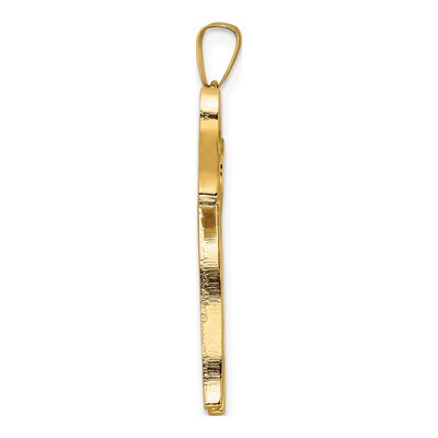14K Yellow Gold Chai Symbol Pendant – view 3
