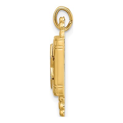 14K Yellow Gold Star of David Torah Pendant – view 3
