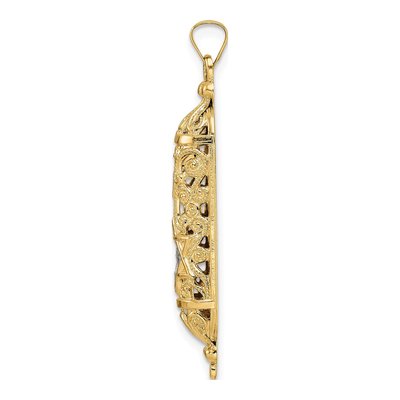 14K Yellow Gold Mezuzah Pendant – view 3