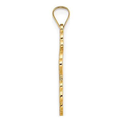 14K Yellow Gold Eastern Orthodox Cross Pendant – view 3