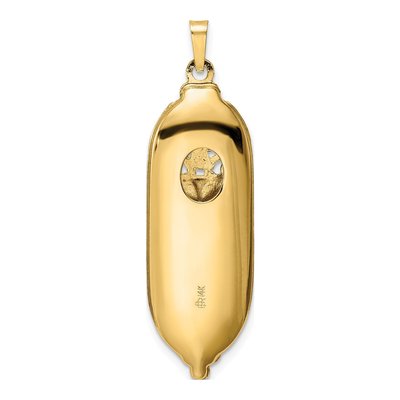14K Yellow Gold Mezuzah Star of David Pendant – view 5