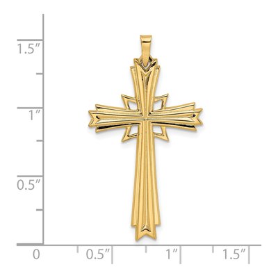 14K Yellow Gold Cross Pendant – view 4
