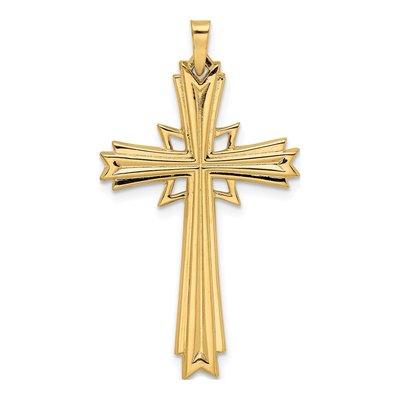 14K Yellow Gold Cross Pendant