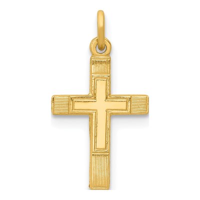 14K Yellow Gold Small Cross Pendant