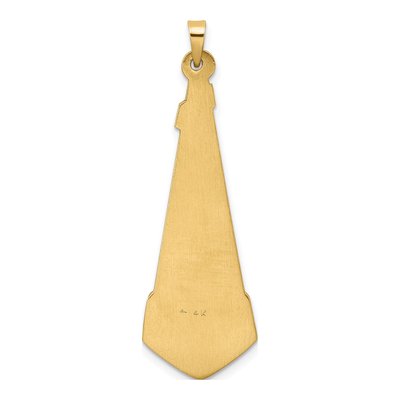 14K Two-Tone Gold Scroll Pendant – view 5