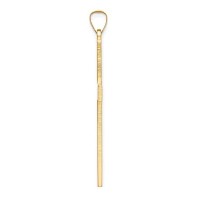 14K Yellow Gold Large Cross Pendant – view 3