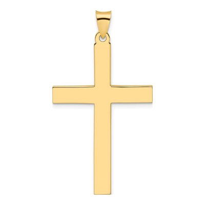 14K Yellow Gold Large Cross Pendant