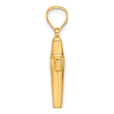 14K Yellow Gold Cross Pendant – view 3
