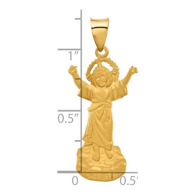 14K Yellow Gold Divine Child Jesus Pendant – view 5