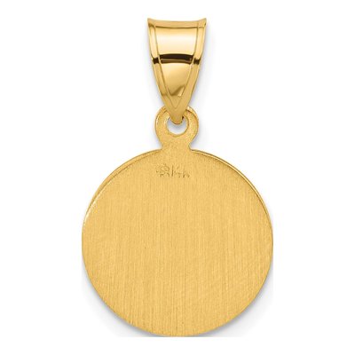 14K Yellow Gold Face of Jesus Medal Pendant – view 4