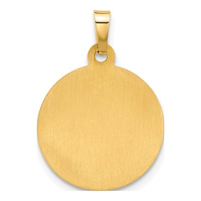 14K Yellow Gold Sacred Heart of Jesus Medal Pendant – view 4