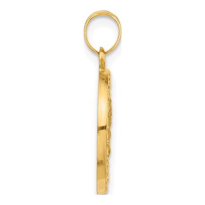 14K Yellow Gold Our of Mt Carmel Medal Pendant – view 2