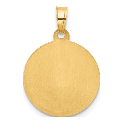 14K Yellow Gold Our of Mt Carmel Medal Pendant – view 3