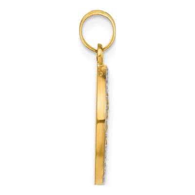 14K Yellow Gold Our of Mt Carmel Medal Pendant – view 3