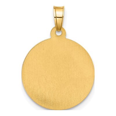 14K Yellow Gold Our of Mt Carmel Medal Pendant – view 4