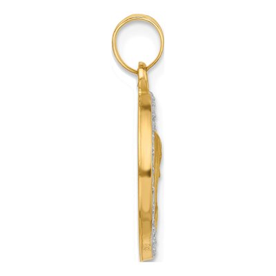 14K Yellow Gold Our of Sorrows Medal Pendant – view 2
