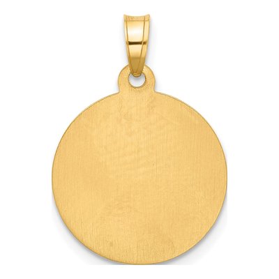 14K Yellow Gold Our of Sorrows Medal Pendant – view 3