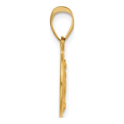 14K Yellow Gold Miraculous Medal Pendant – view 2