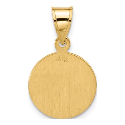 14K Yellow Gold Miraculous Medal Pendant – view 3