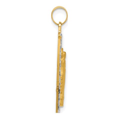 14K Yellow Gold Miraculous Medal Pendant – view 2