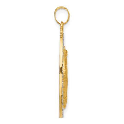 14K Yellow Gold Miraculous Medal Pendant – view 3
