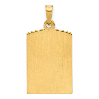 14K Yellow Gold Hollow Miraculous Medal Pendant – view 4