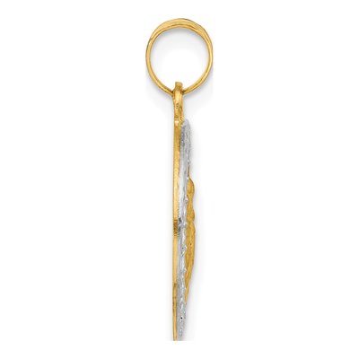 14K Yellow Gold St Anthony Medal Pendant – view 2