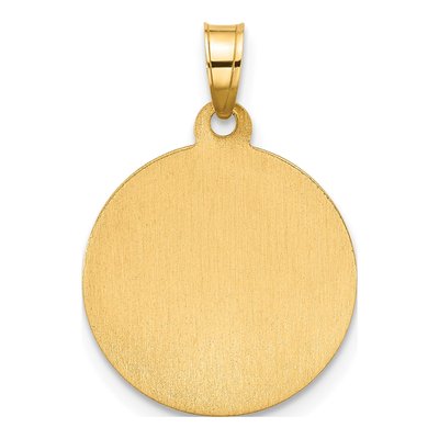 14K Yellow Gold St Anthony Medal Pendant – view 3