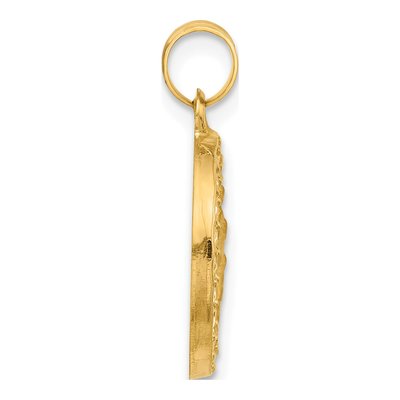 14K Yellow Gold St Christopher Medal Pendant – view 3