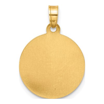 14K Yellow Gold St Christopher Medal Pendant – view 4