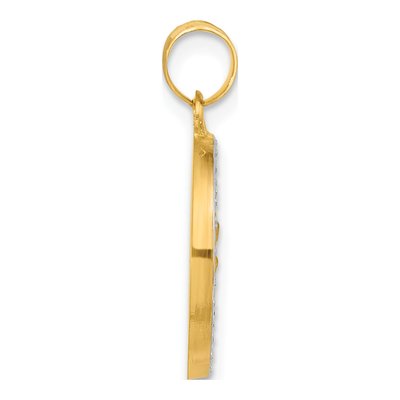 14K Yellow Gold St Christopher Medal Pendant – view 3